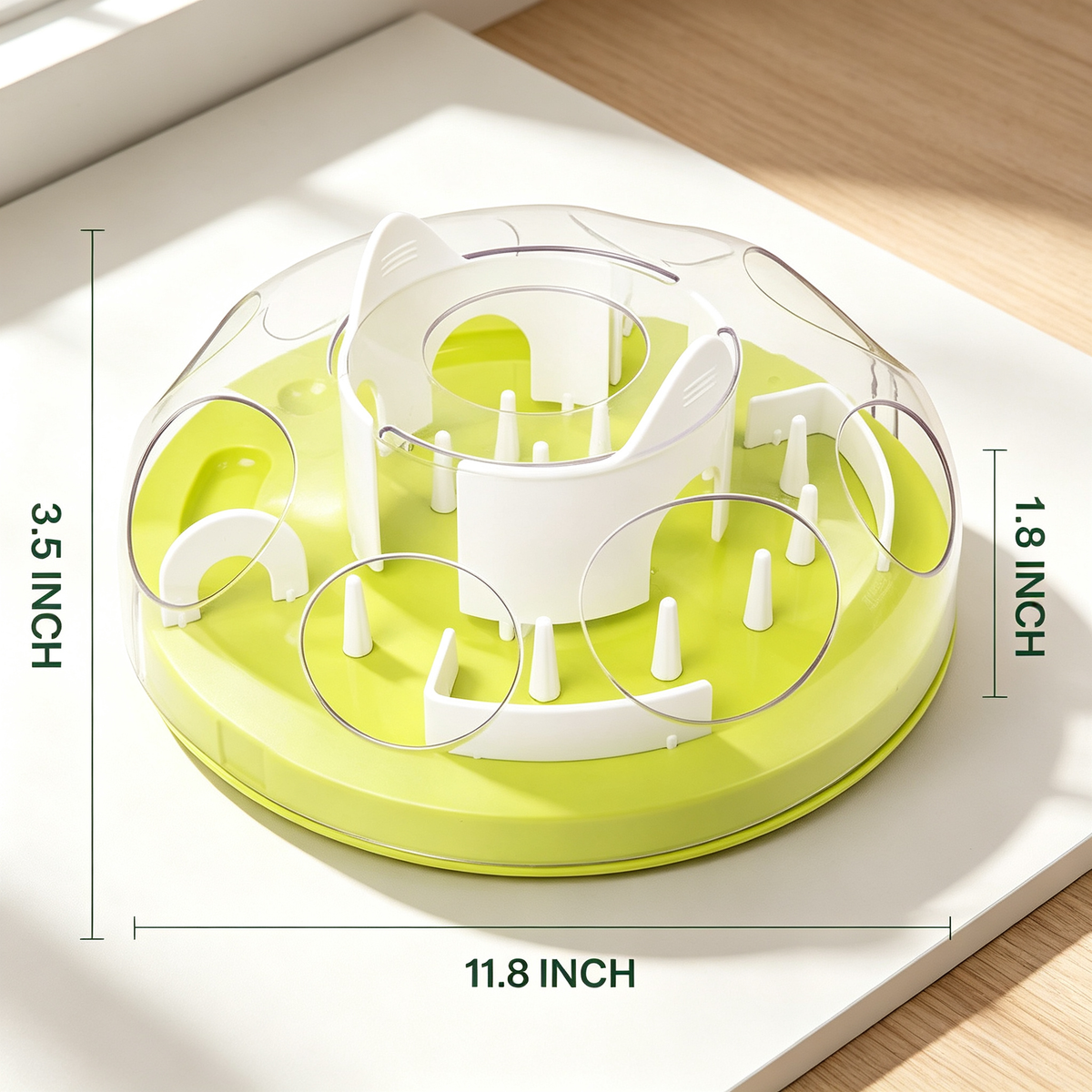 Adjustable Difficulty Cat Puzzle Slow Feeder Toy for IQ Training