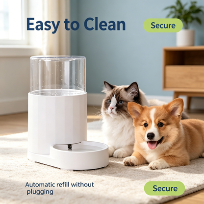 Gravity Automatic Pet Water Dispenser 3L for Cats &amp; Small Dogs