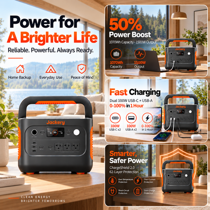 1070Wh Solar Generator Kit + FREE 200W Solar Panel