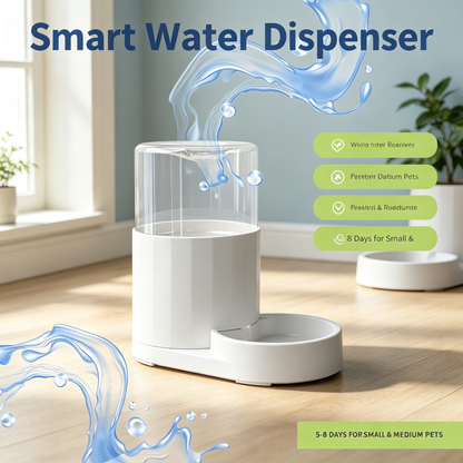 Gravity Automatic Pet Water Dispenser 3L for Cats &amp; Small Dogs