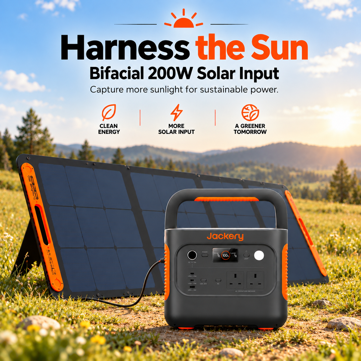1070Wh Solar Generator Kit + FREE 200W Solar Panel
