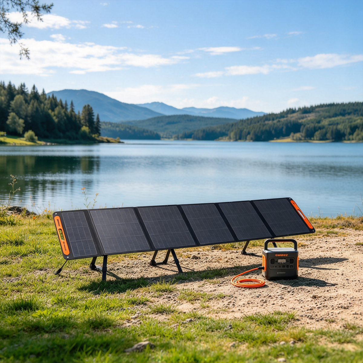 Foldable Portable Solar Panel for Power Station