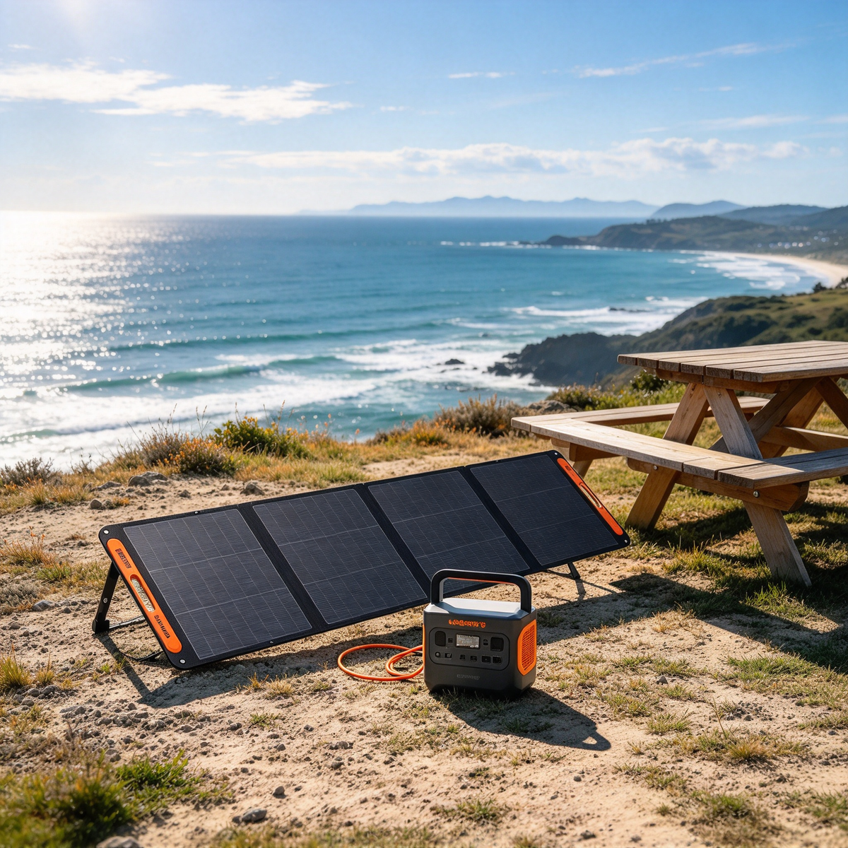 Foldable Portable Solar Panel for Power Station